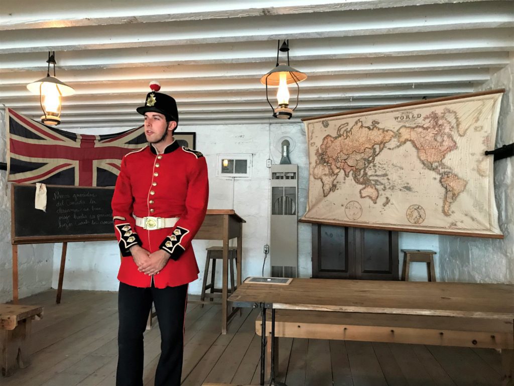 Guide at Fort Henry - Kingston Canada things to do