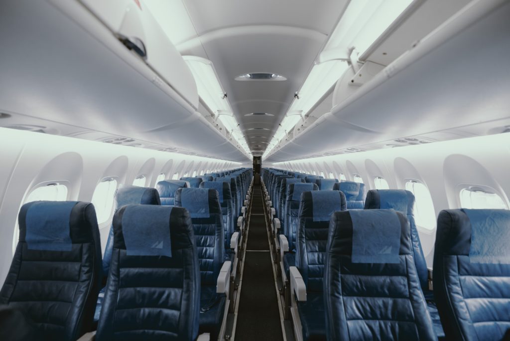 Inside plane low-cost airlines