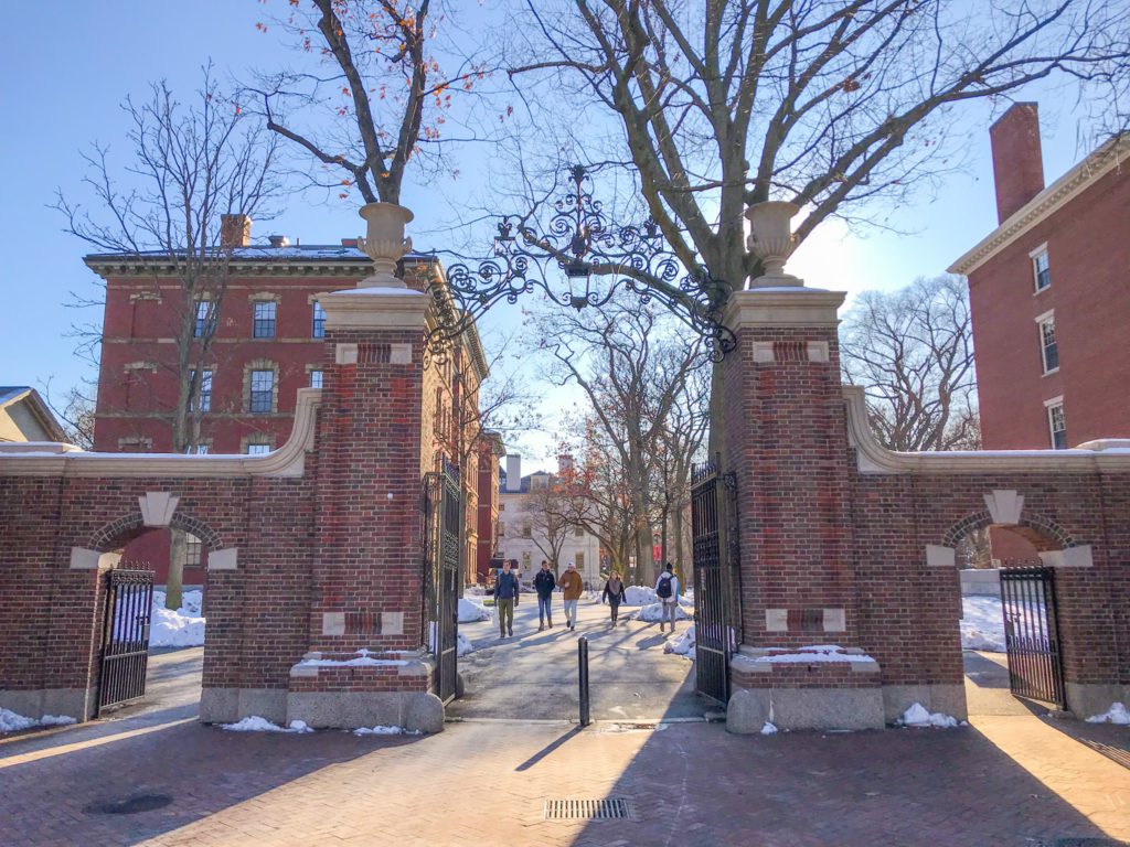 Harvard gate - weekend in Boston