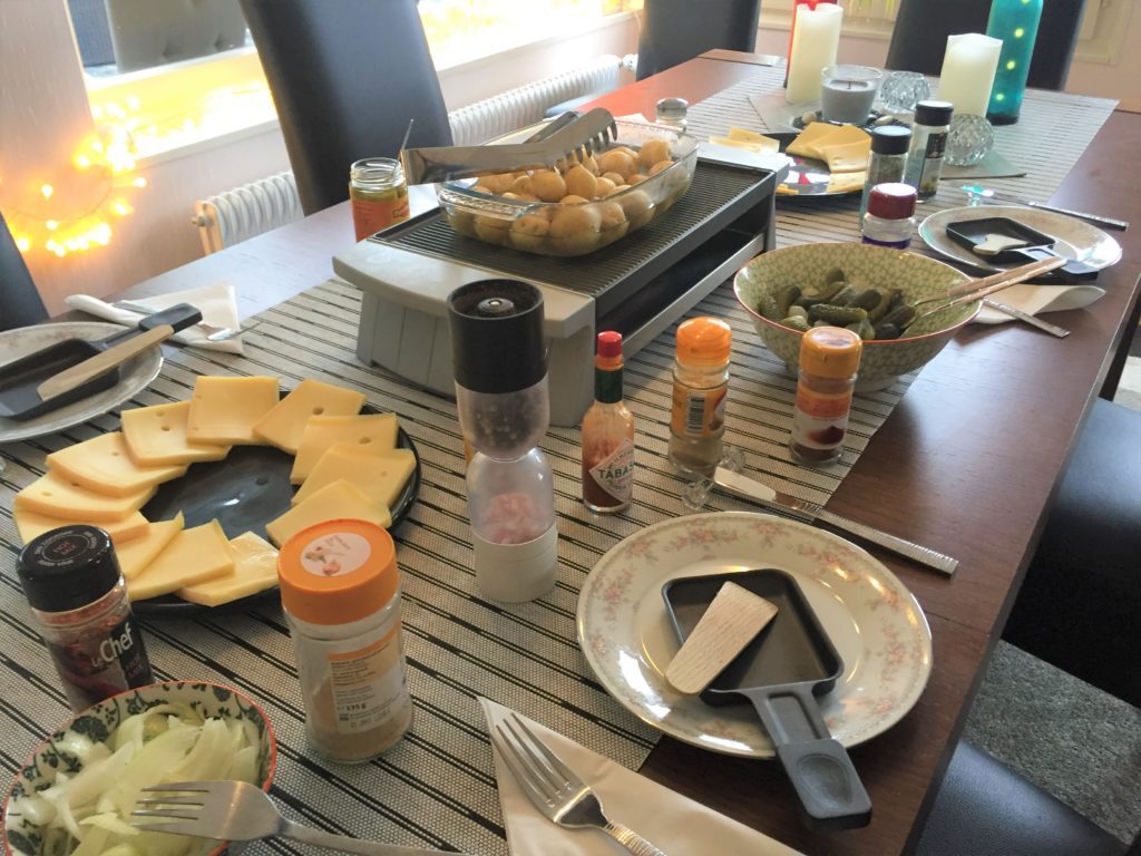 Raclette setup