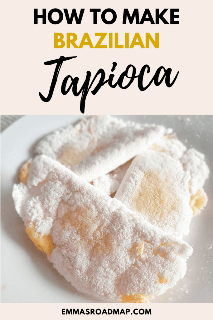 Recipe pin on how to make Brazilian Tapioca