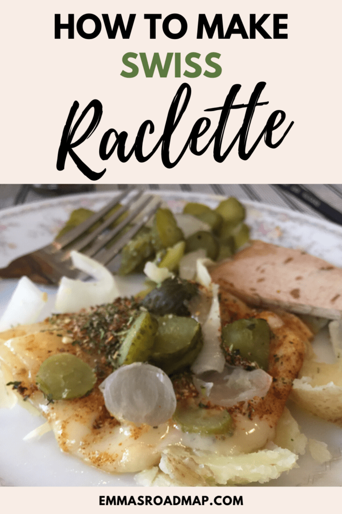 Recipe pin on how to make Swiss Raclette