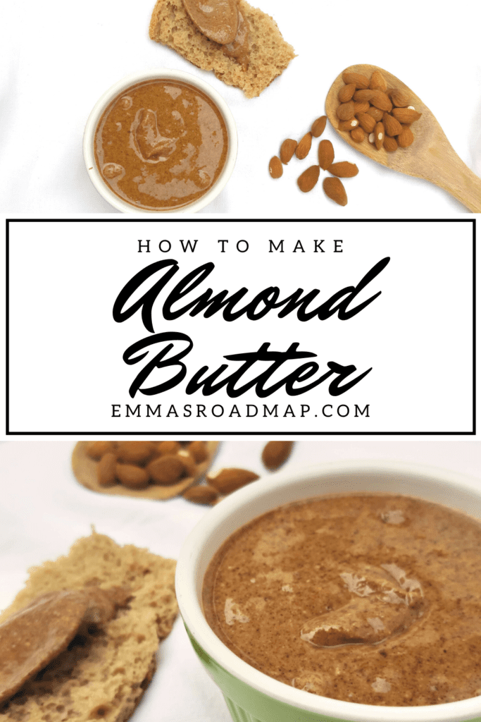 Recipe pin on how to make Moroccan Almond Butter