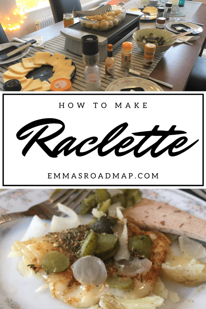 Recipe pin on how to make Swiss Raclette