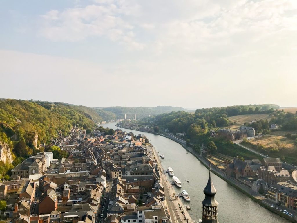 View over Dinant - Belgium in winter