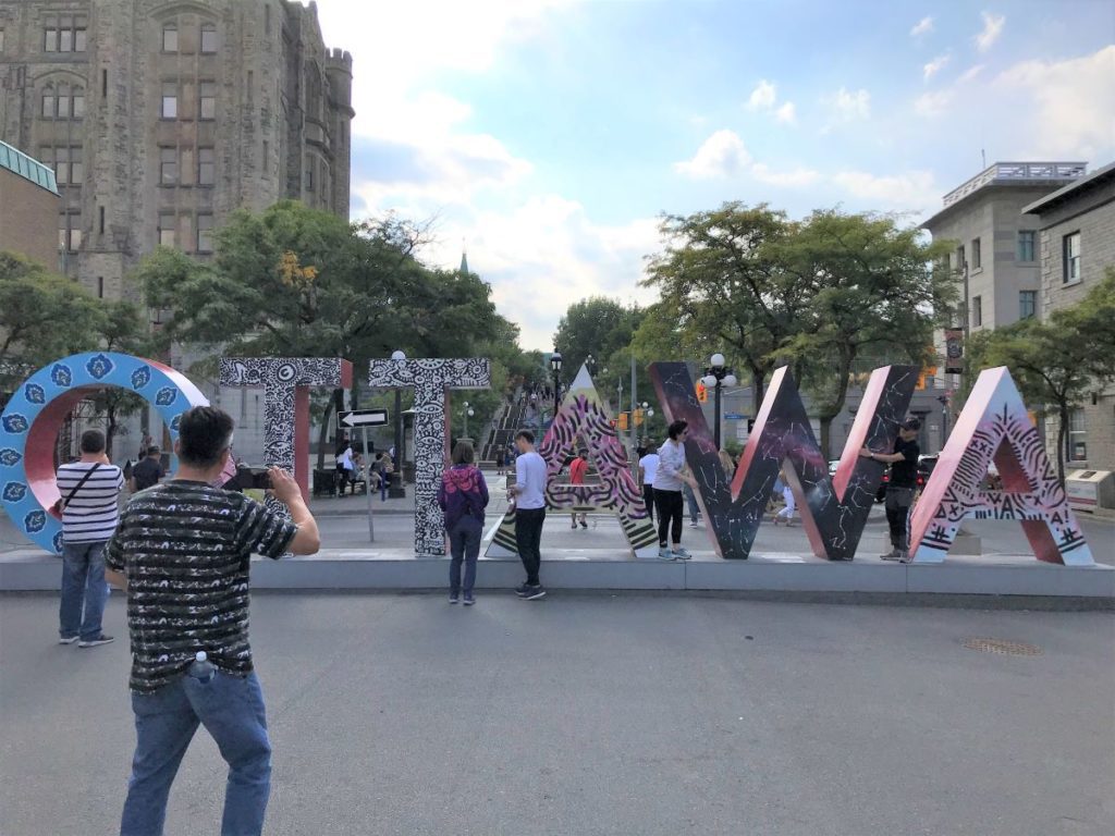 the Ottawa sign - one day in Ottawa