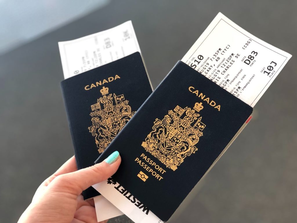 passports a necessary item when packing for Canada