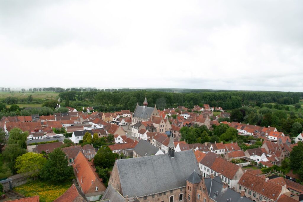 view of Damme from the church tower