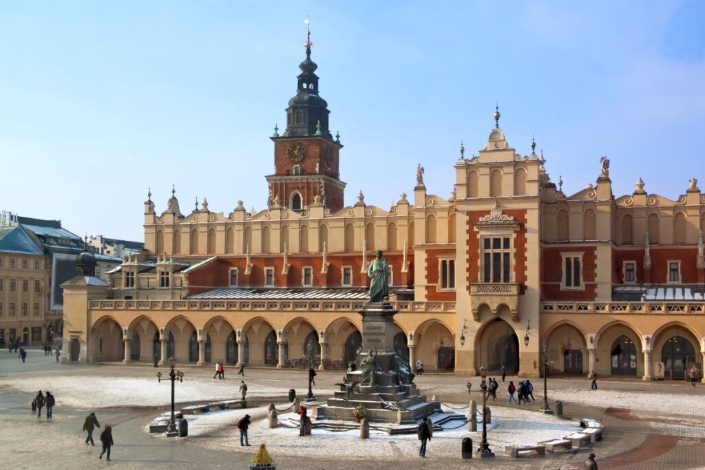 Krakow Poland in winter