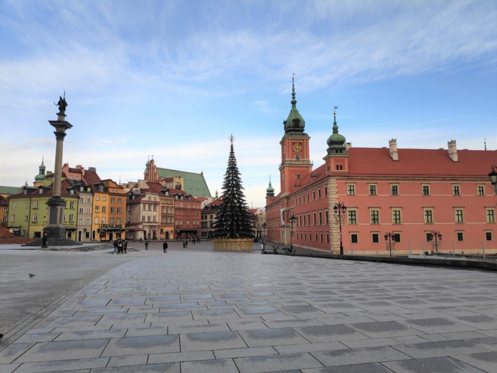 Christmas time in Warsaw Poland