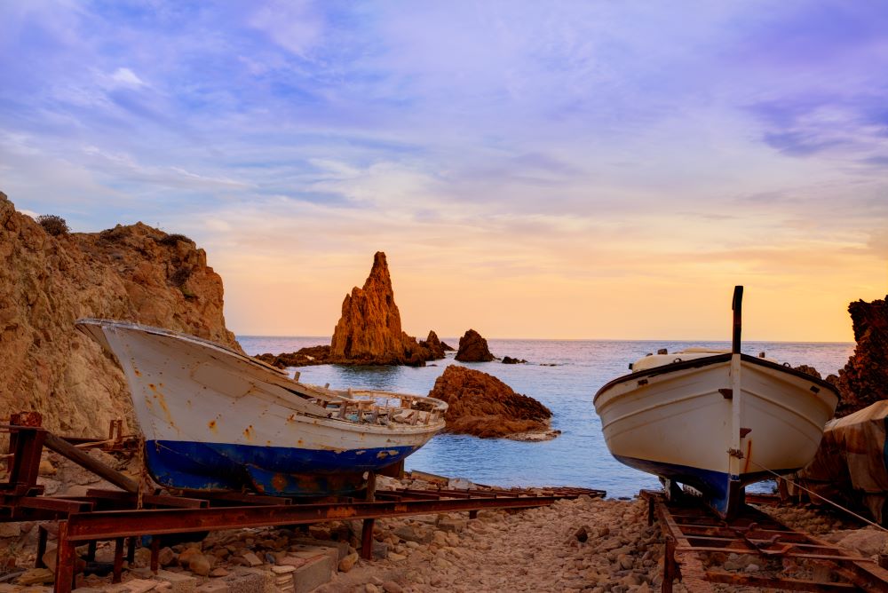 Boats at Cabo de Gata