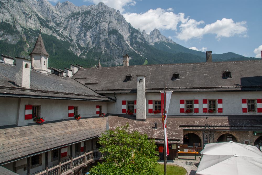 Castle courtyard of Hohenwerfen