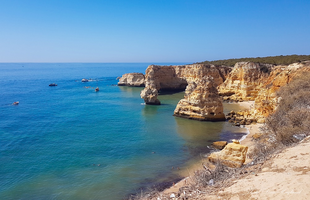 Natural landmark Marinha Beach