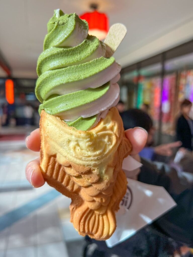 Uji Time Dessert macha ice cream