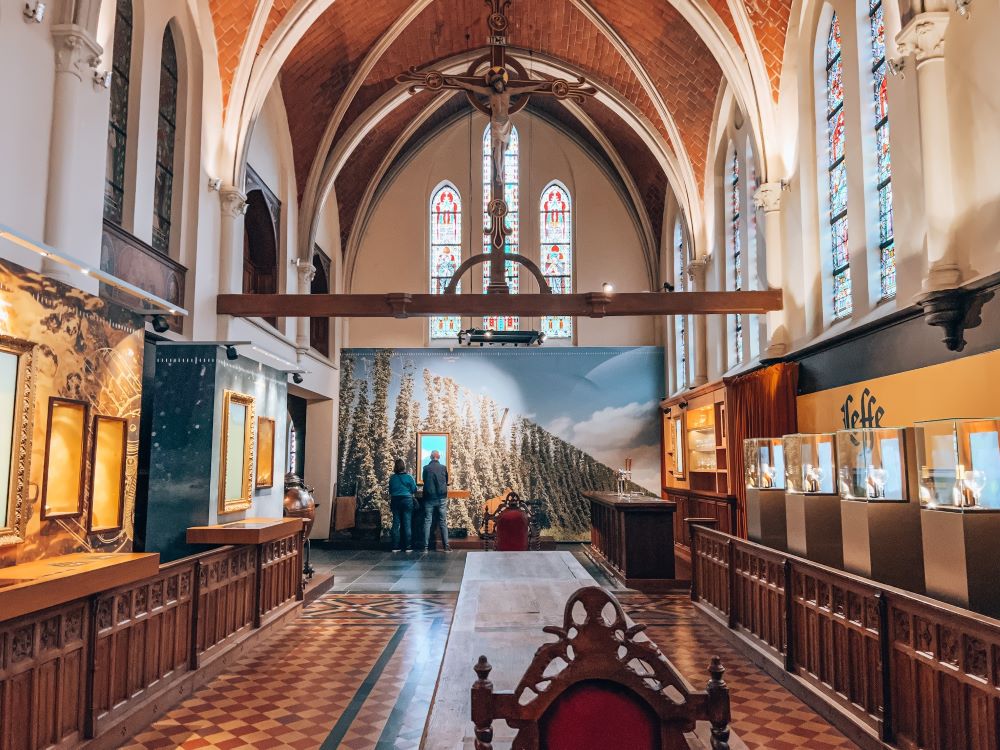 Inside museum Maison Leffe