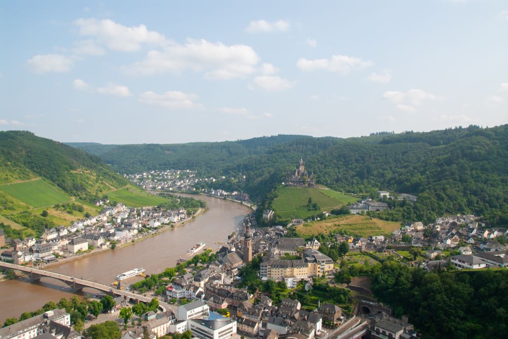 View of Cochem from the Pinnerkreuz
