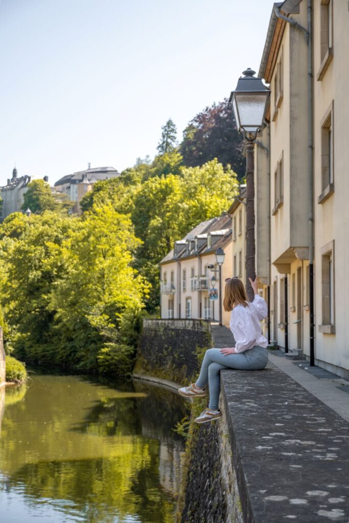 River on the Grund in Luxembourg City