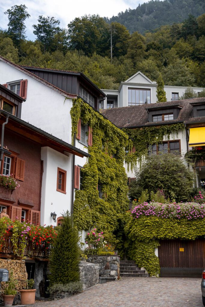 Cute street in Vaduz Liechtenstein