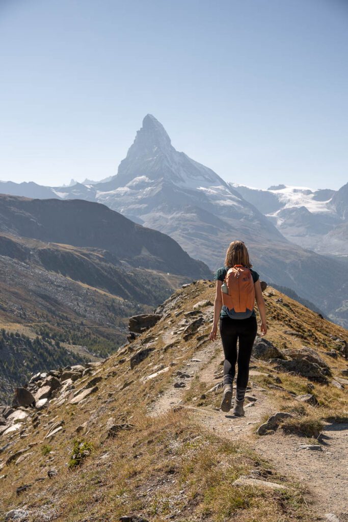 hiking the 5 seenweg in Zermatt