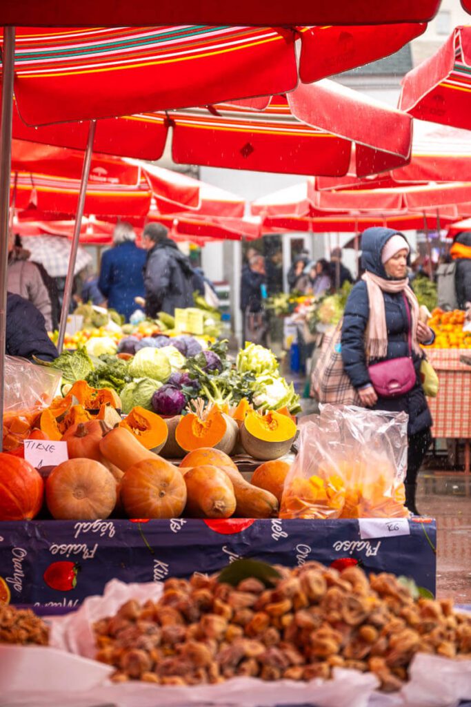 market in Zagreb
