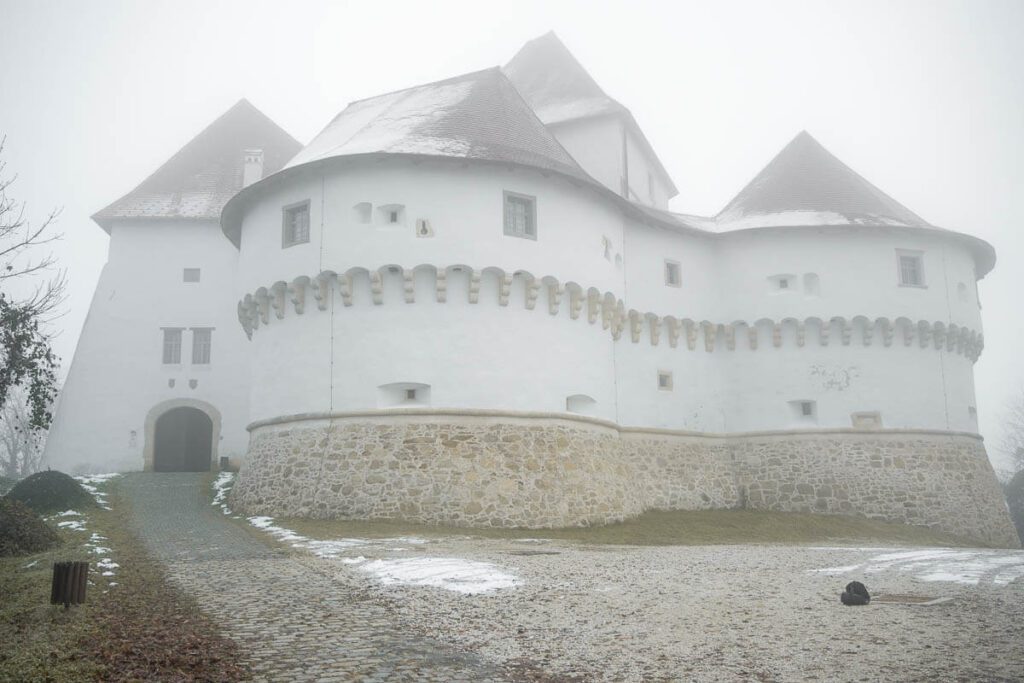 Veliki Tabor castle in the fog