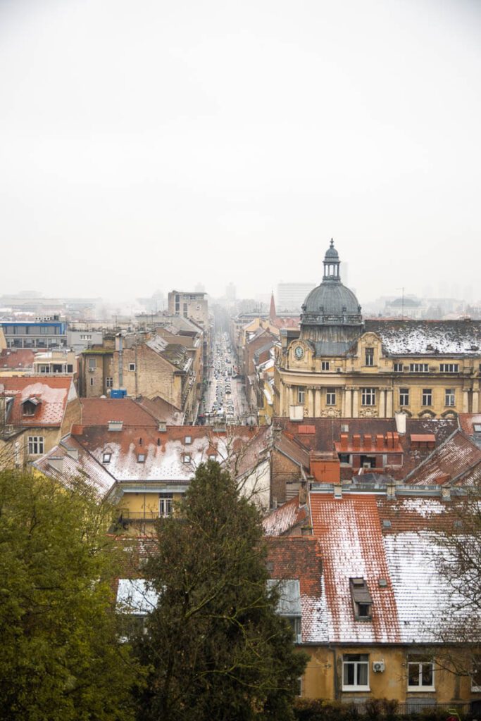 view over zagreb