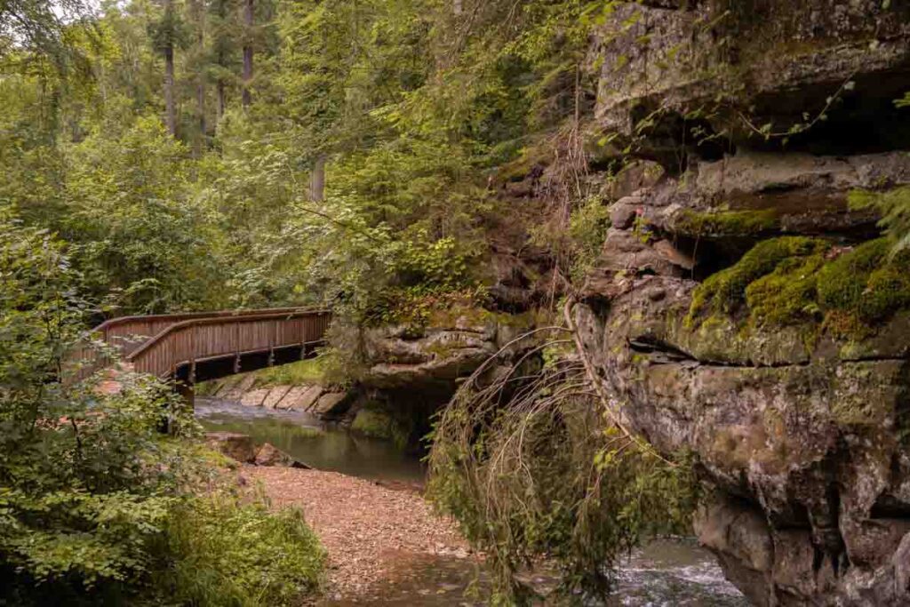 W7 hiking trail Mullerthal Luxembourg